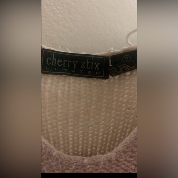 CHERRY STIX VINTAGE HAND-KNITTED SWEATER - Picture 4 of 6